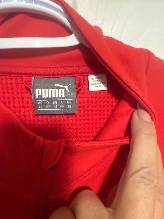 Puma Red Full-Zip Track Jacket - Picture 3 of 10